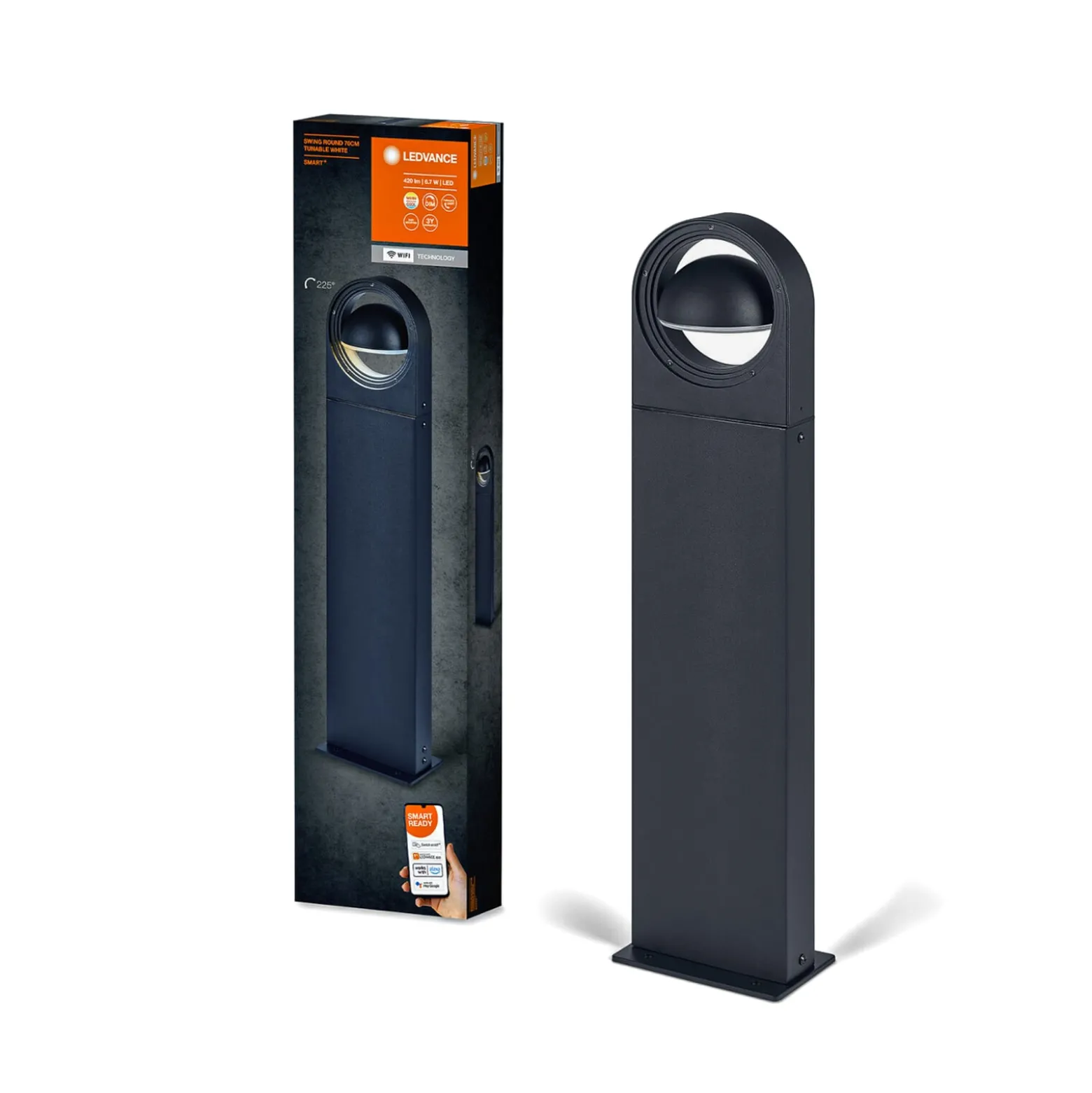 LEDVANCE SMART+ WiFi Swing Round LED-Wegeleuchte