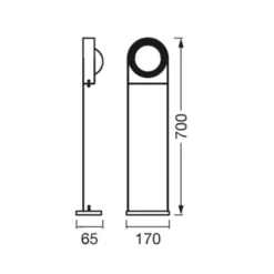 LEDVANCE SMART+ WiFi Swing Round LED-Wegeleuchte