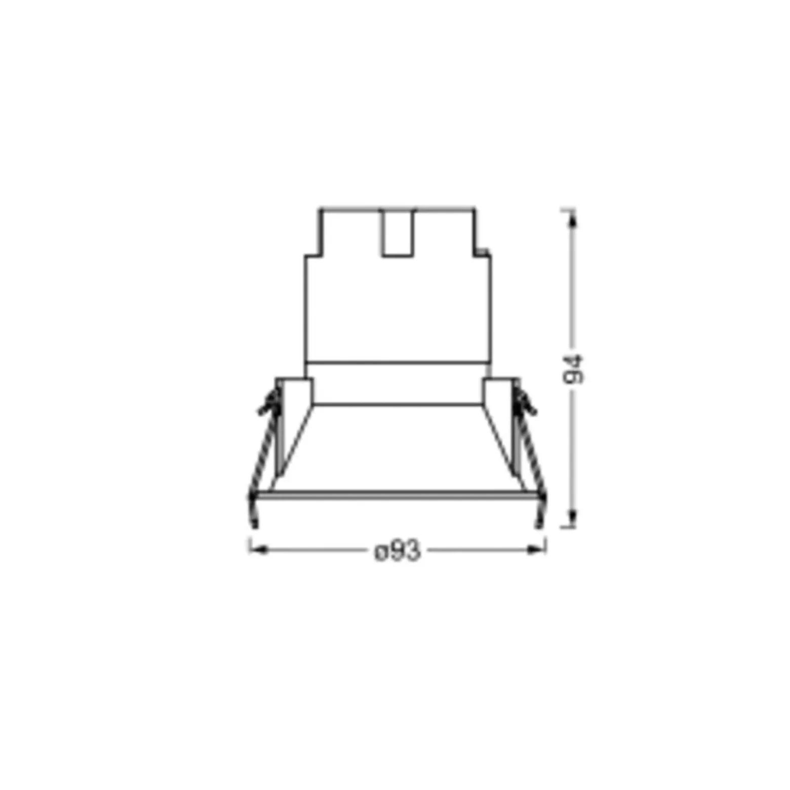 LEDVANCE Twist Einbauspot Ø9,3cm 840 weiß/silber