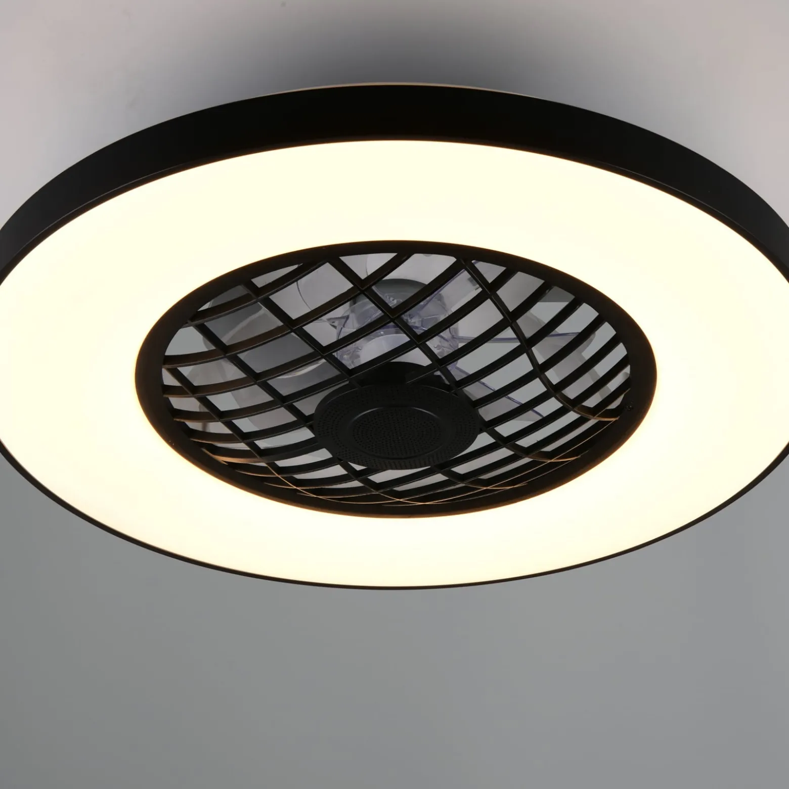 LED-Ventilator Linköping leise CCT RGB Remote Lautsprecher