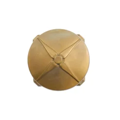 LED-Wandlampe Aura Disk Ausladung 12,5 cm messing antik IP65