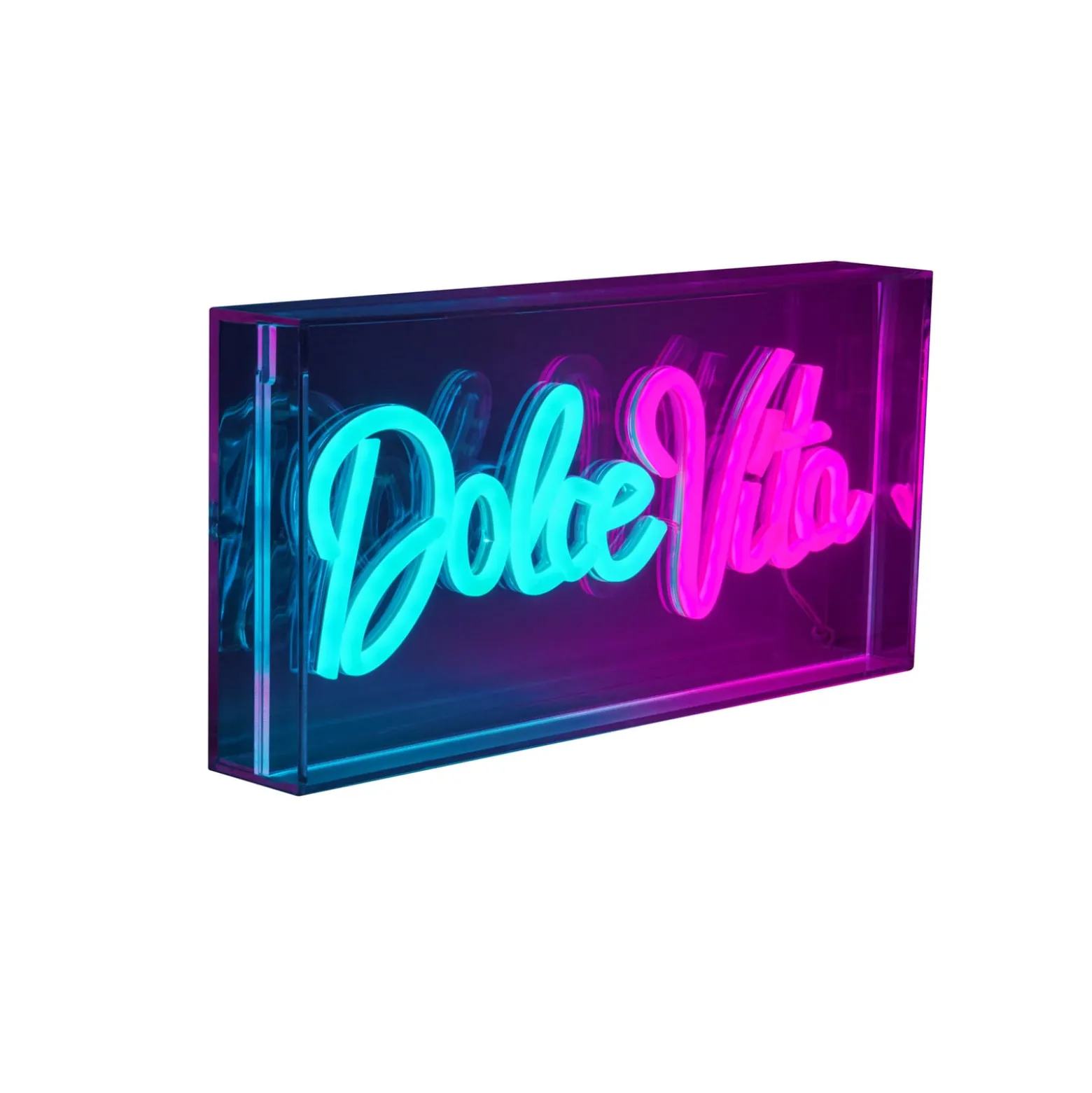 LED-Wandlampe Dolce Vita, klar, 30x15 cm, Kunststoff USB RGB