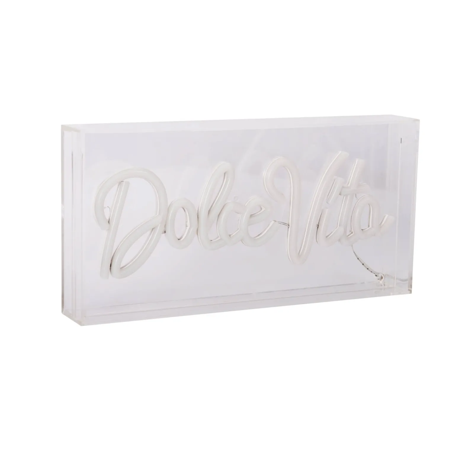 LED-Wandlampe Dolce Vita, klar, 30x15 cm, Kunststoff USB RGB