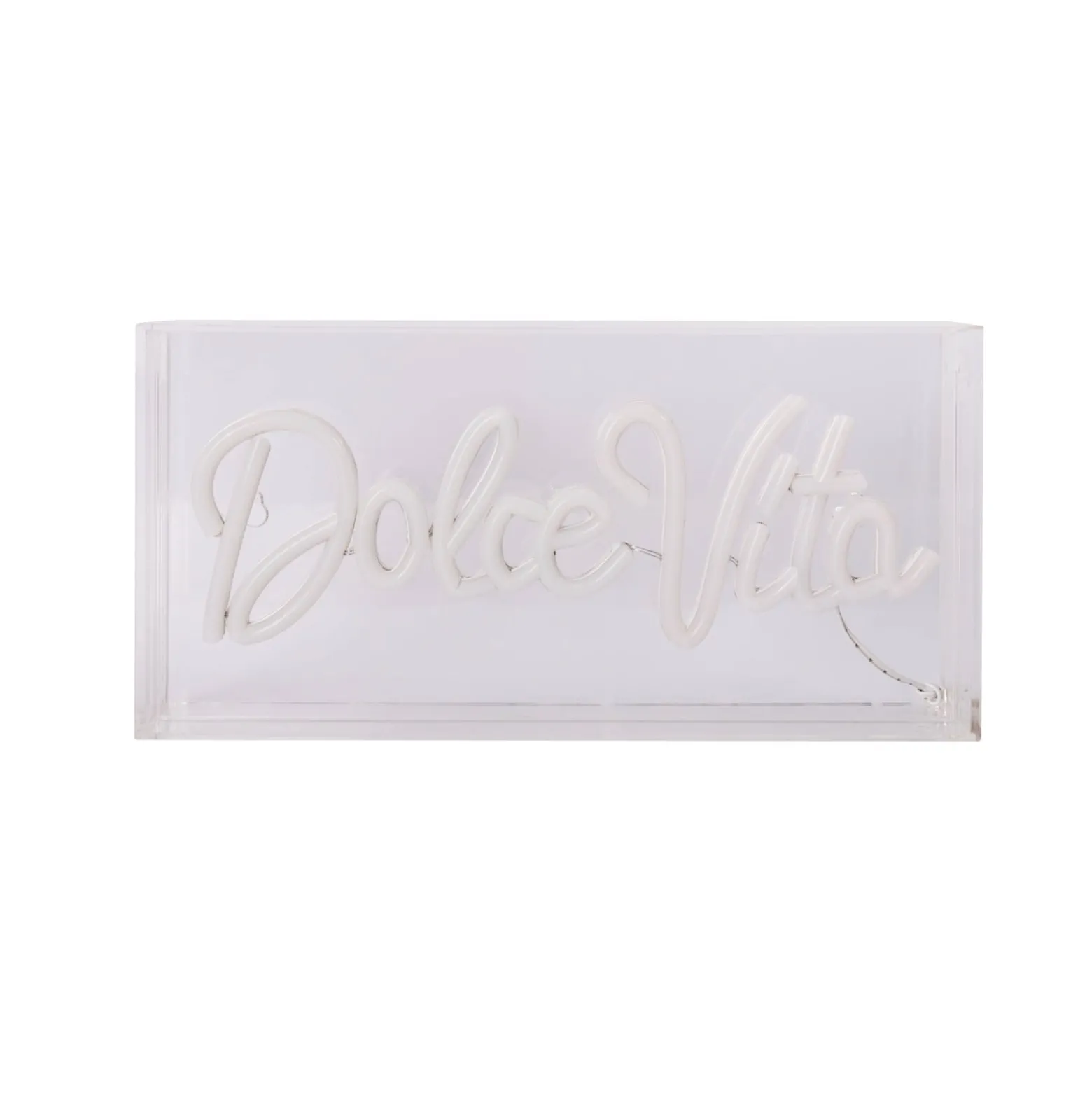 LED-Wandlampe Dolce Vita, klar, 30x15 cm, Kunststoff USB RGB
