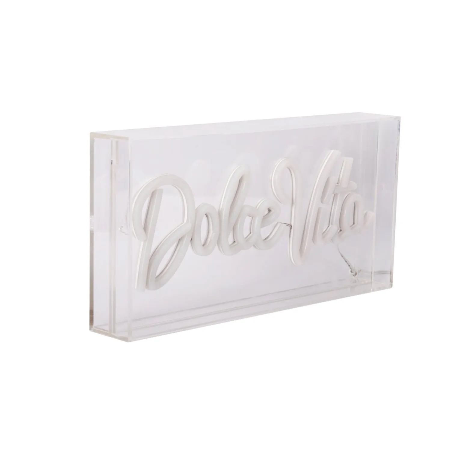 LED-Wandlampe Dolce Vita, klar, 30x15 cm, Kunststoff USB RGB
