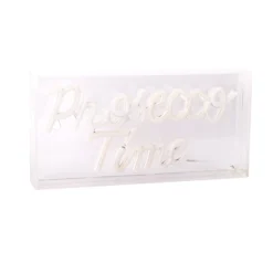 LED-Wandlampe Prosecco Time klar 30x15 cm Kunststoff USB RGB