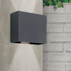 LED-Wandleuchte Akzent Winkel variabel anthrazit