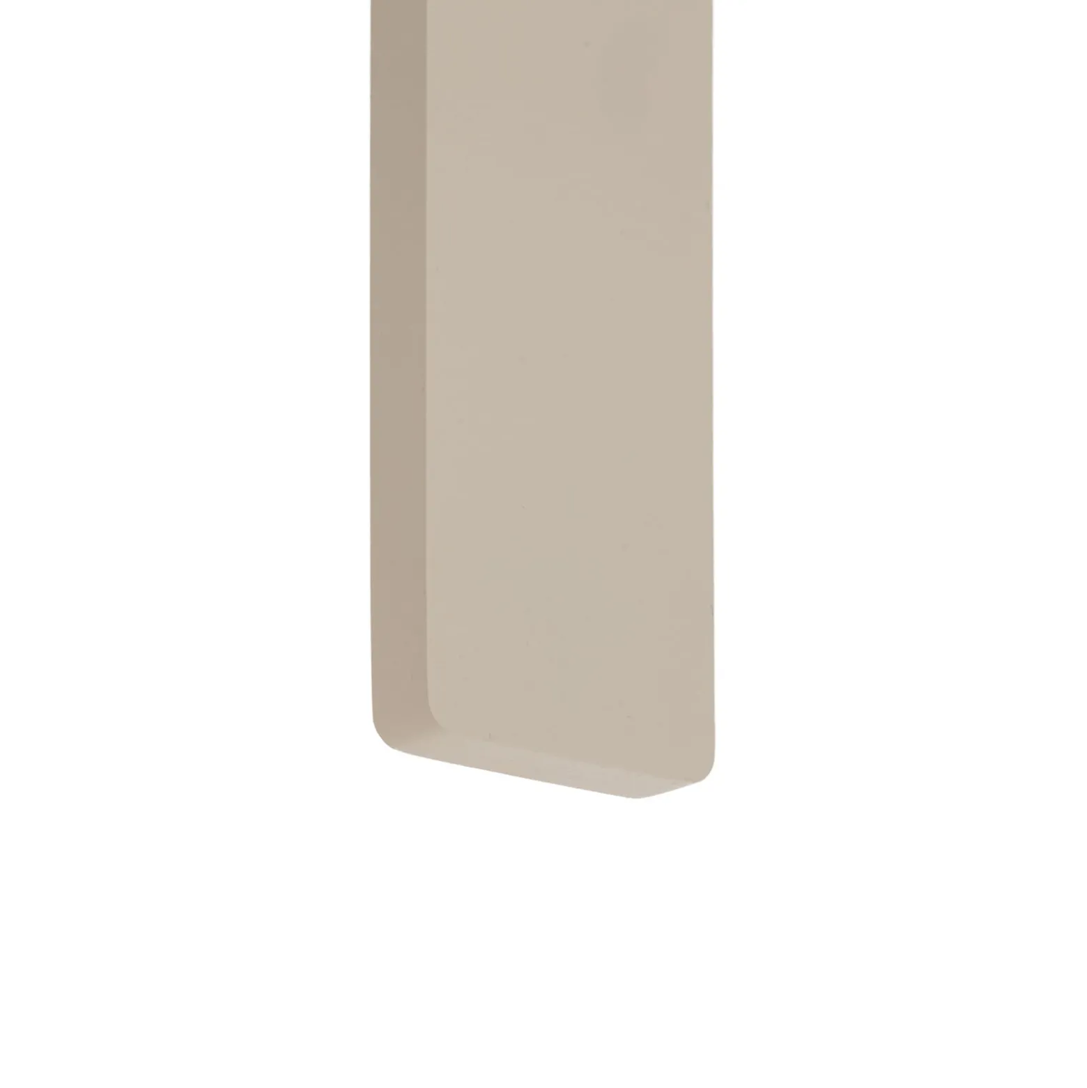 LED-Wandleuchte Demi L, sand, Aluminium, Höhe 144 cm, IP54
