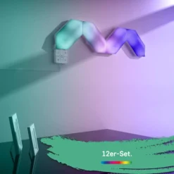 LED-Wandleuchte LED Magic Panel RGBW, sechseckig, 12er-Set
