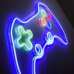LED-Wandleuchte Neon Gamer, USB
