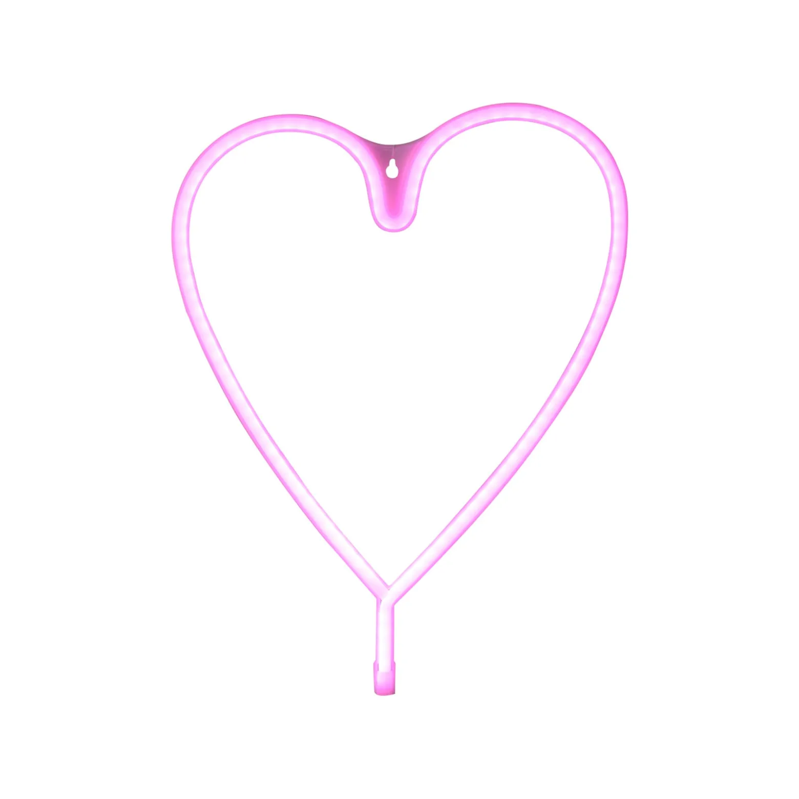 LED-Wandleuchte Neon Herz, USB