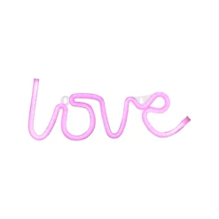 LED-Wandleuchte Neon Love, USB