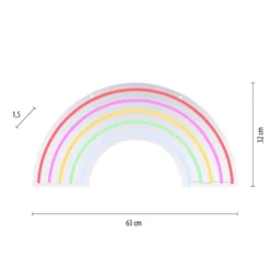LED-Wandleuchte Neon Rainbow, USB