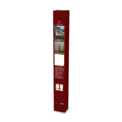LED-Wegelampe Rho, rostfarben, Höhe 100 cm, Metall, IP54