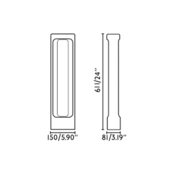 LED-Wegelampe Totem, grau, Beton, Höhe 61,1 cm