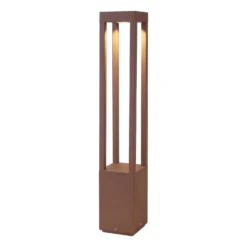 LED-Wegeleuchte Agra, braun, Aluminium, Höhe 65 cm