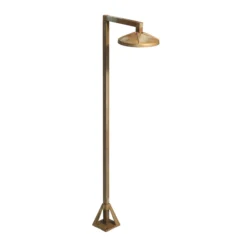 LED-Wegeleuchte Aura Disk, 80 cm x 19,5 cm, messing antik