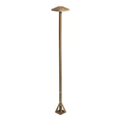 LED-Wegeleuchte Aura Frame, Höhe 100 cm, messing antik, IP65