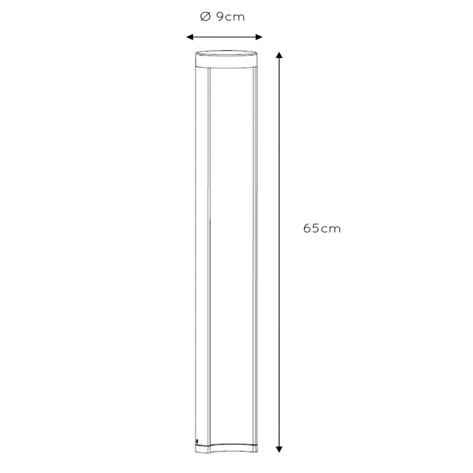 LED-Wegeleuchte Combo, schwarz, 65 cm, Aluminium, IP54