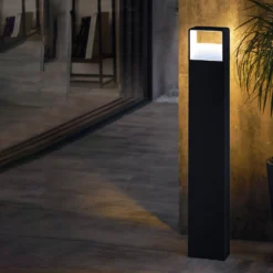 LED-Wegeleuchte Doninni 1, anthrazit, Höhe 80 cm