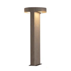 LED-Wegeleuchte E384, 2-flammig, Beton, Höhe 70 cm
