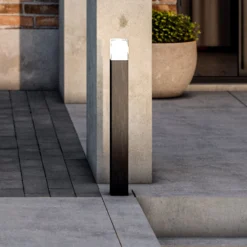 LED-Wegeleuchte OOL-50018, Aluminium, Höhe 80 cm