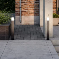 LED-Wegeleuchte OOL-50018, Aluminium, Höhe 80 cm