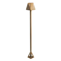 LED-Wegeleuchte Silva Edge, Höhe 80 cm, messing antik, IP65