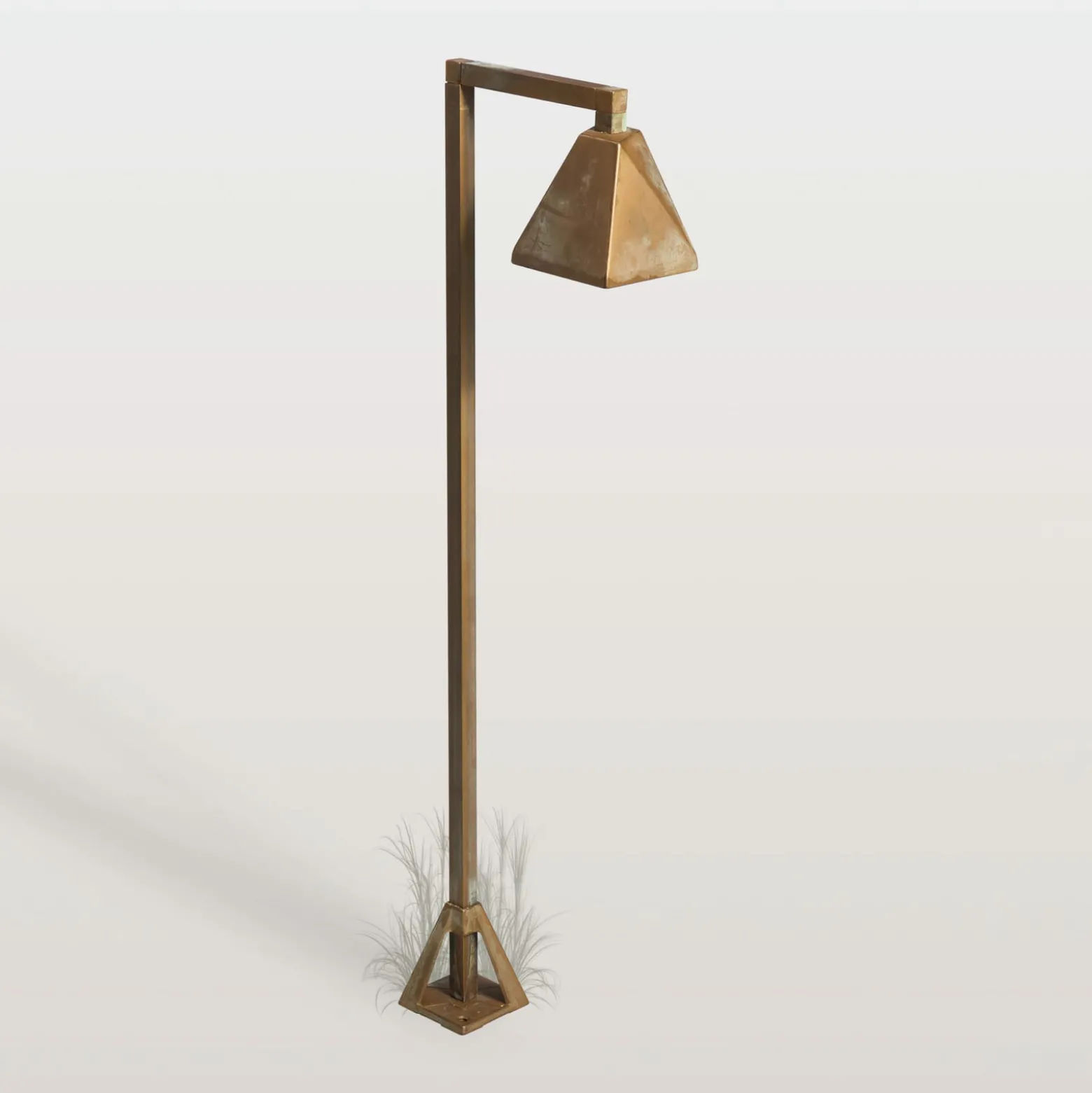 LED-Wegeleuchte Silva Edge, 80 x 19 cm, messing antik