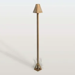 LED-Wegeleuchte Silva Frame, Höhe 80 cm, messing antik, IP65