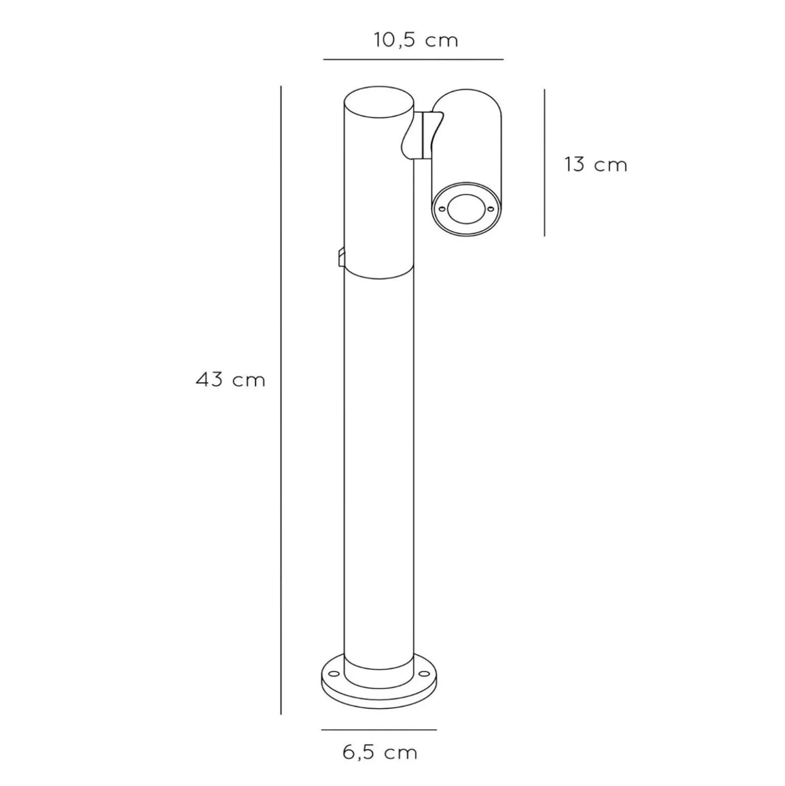 LED-Wegeleuchte Tatum, anthrazit, 43 cm, Aluminium, IP65