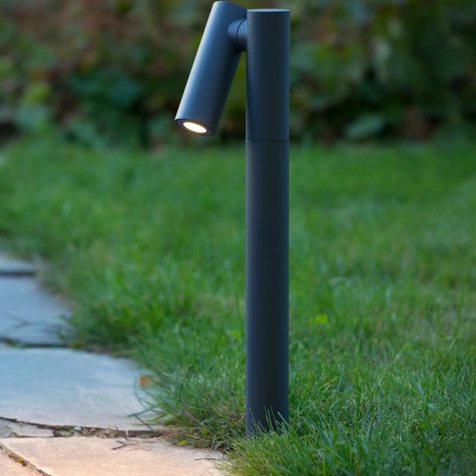 LED-Wegeleuchte Tatum, anthrazit, 43 cm, Aluminium, IP65