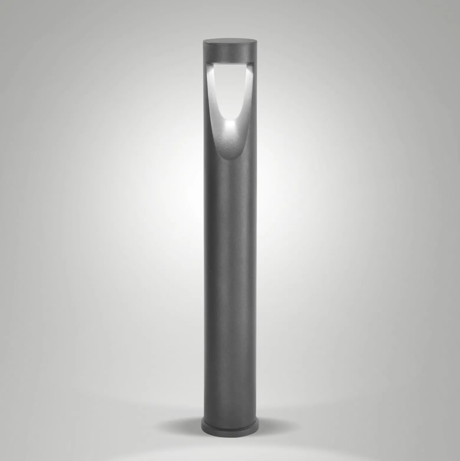 LED-Wegeleuchte Teo, 80 cm hoch, schwarz, Metall, IP65