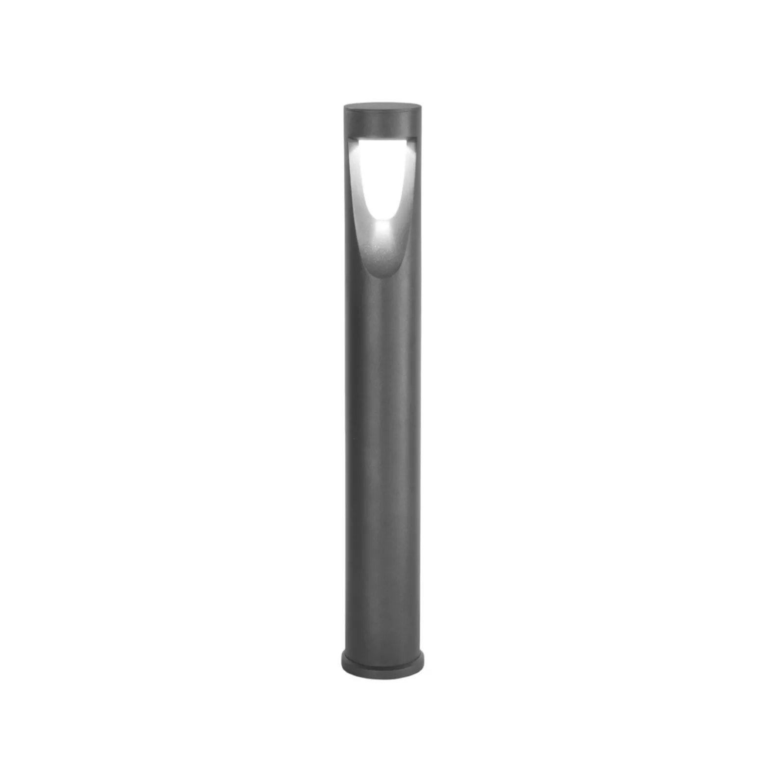 LED-Wegeleuchte Teo, 80 cm hoch, schwarz, Metall, IP65