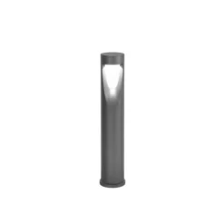 LED-Wegeleuchte Teo, 60 cm hoch, schwarz, Metall, IP65