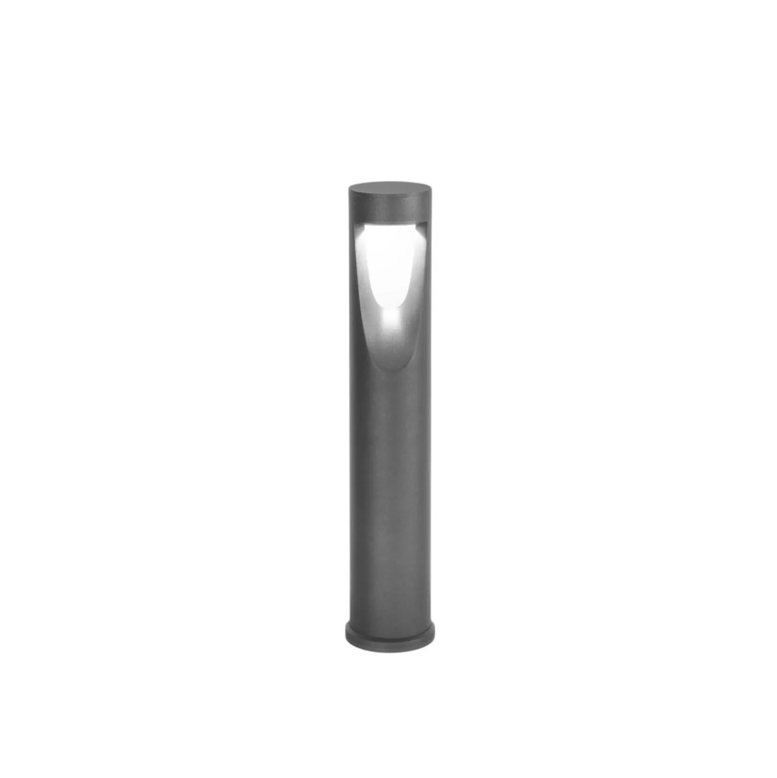 LED-Wegeleuchte Teo, 60 cm hoch, schwarz, Metall, IP65