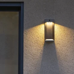 Les Jardins LED-Solarwandleuchte Teckalu, grau/schwarz