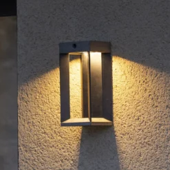 Les Jardins LED-Solarwandleuchte Teckalu, grau/schwarz