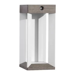 Les Jardins LED-Solarwandleuchte Teckalu, grau/weiß, 33 cm