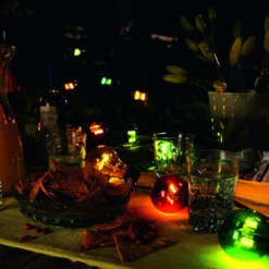 Lichterkette Biergarten 10 bunte LED-Birnen