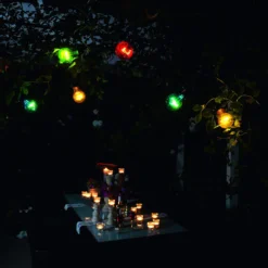 Lichterkette Biergarten 20 bunte LED-Birnen