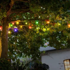 Lichterkette Biergarten 20 bunte LED-Birnen