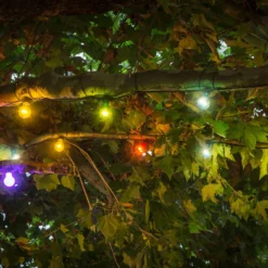 Lichterkette Biergarten 20 bunte LED-Birnen