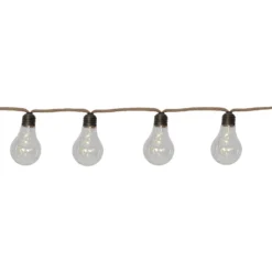 Lichterkette Jutta Jute Batteriebetrieb 10 Birnen