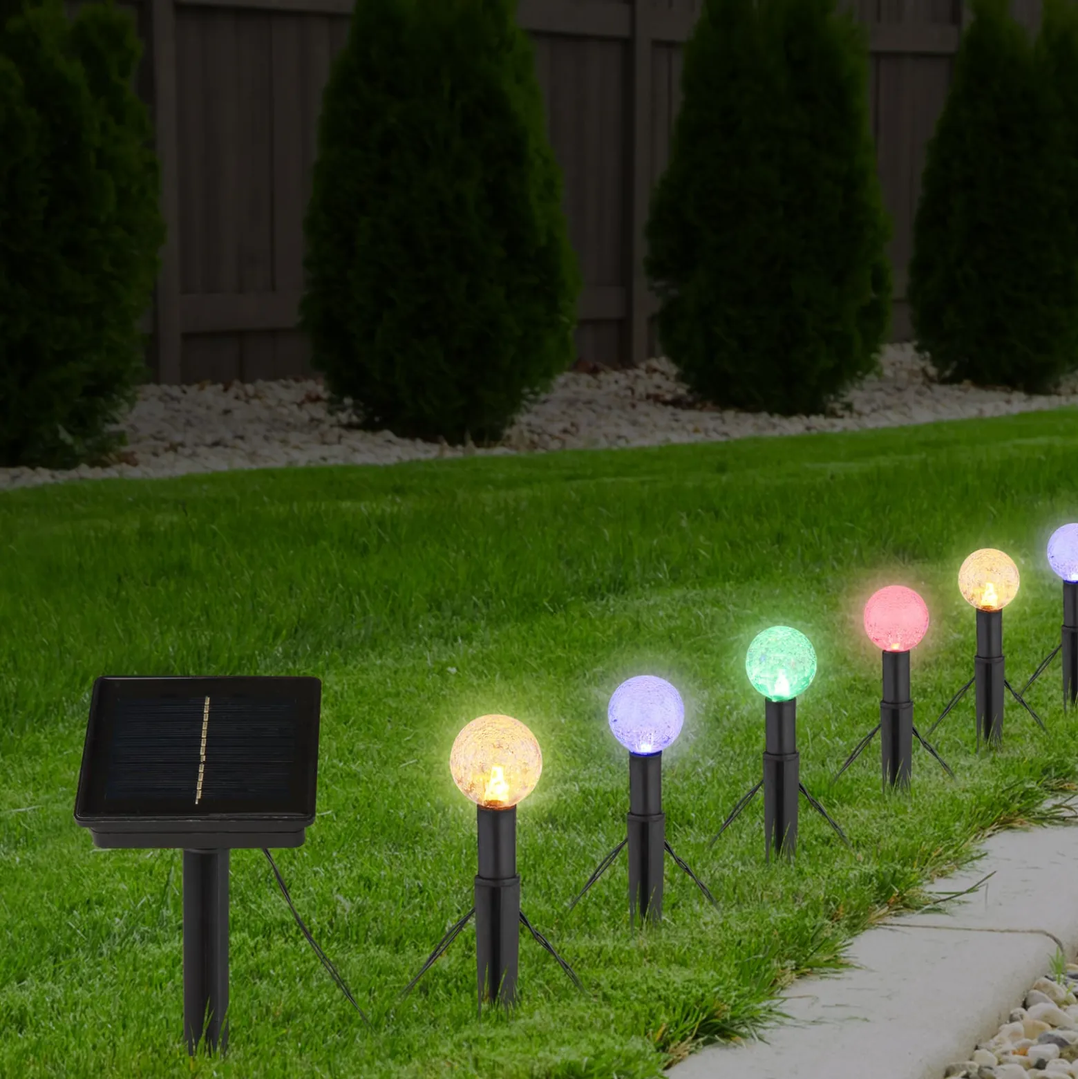 Lichterkette 36352-20 Solar RGBW, IP44, 20-flammig