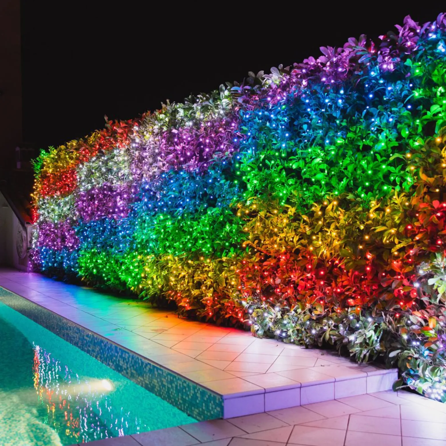 Lichterkette Twinkly RGB, schwarz, 250-flammig 20m