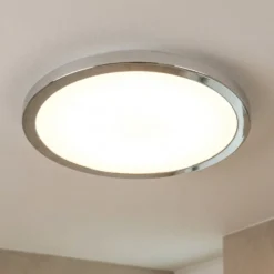 LIGHTME LED-Deckenleuchte Aqua Ø30,2cm chrom