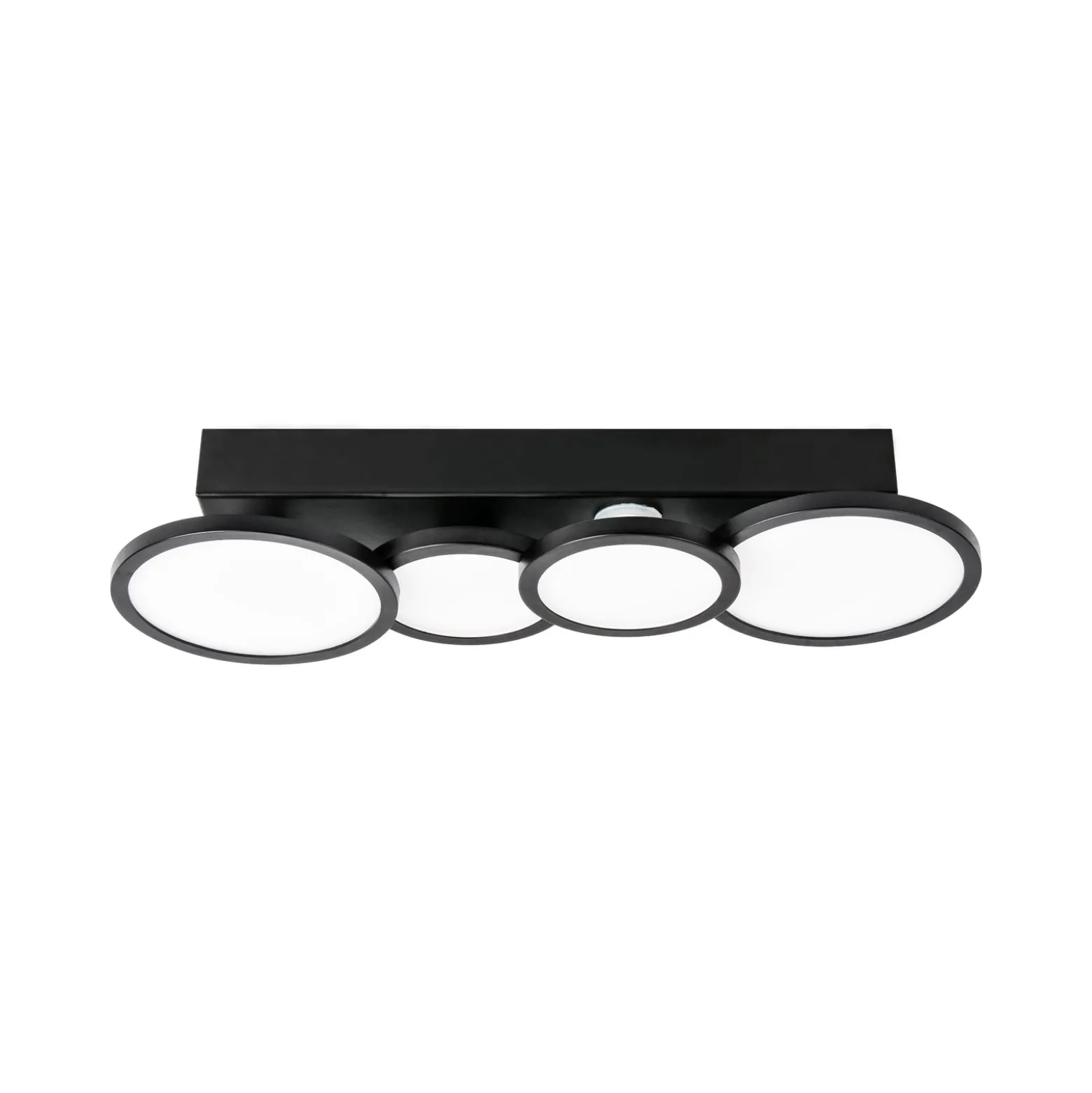 LIGHTME LED-Deckenleuchte Aqua GU10 4-fl. schwarz