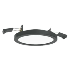 LIGHTME LED-Einbaulampe Aqua Plano IP44 schwarz