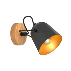 Lindby Adalin Wandleuchte, schwarz